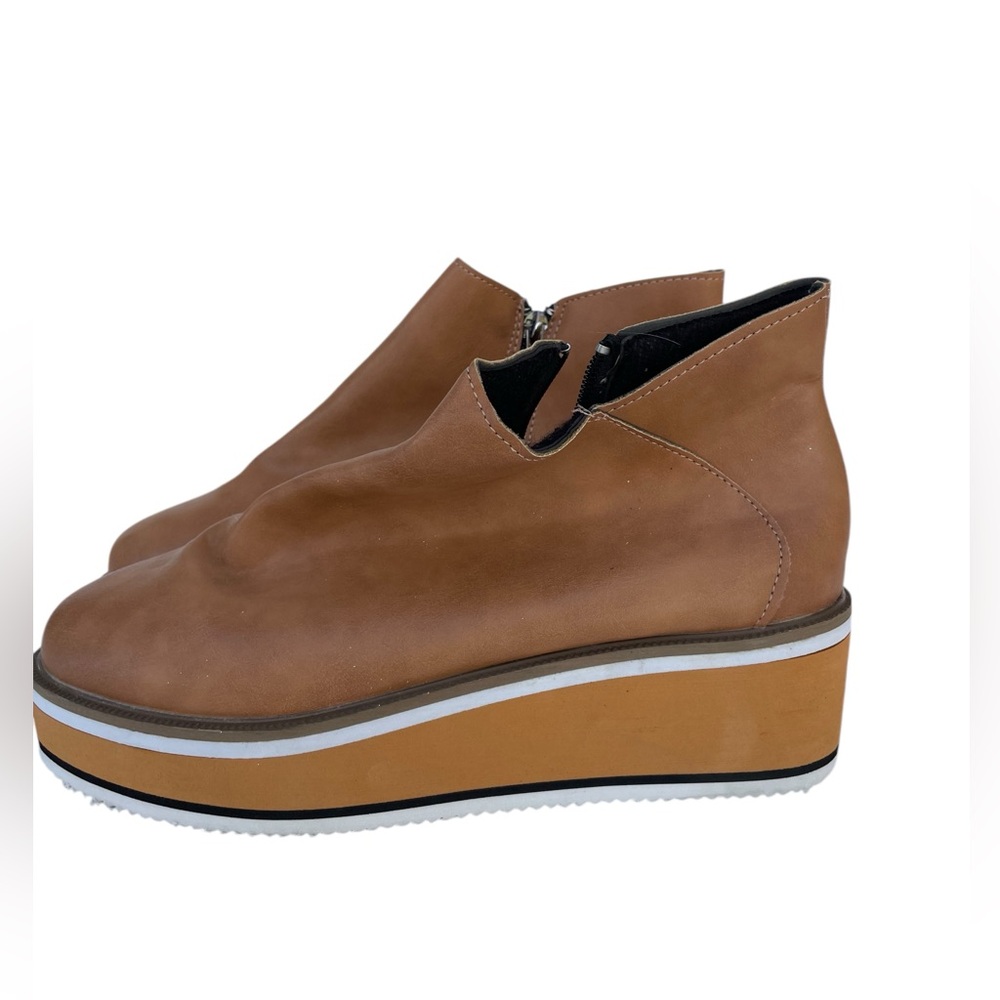 Platform Ankle Boot - Tan - image 4